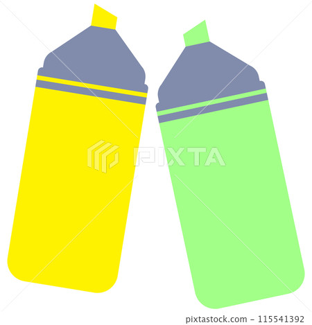 Cute back to school in Children Style Cartoon illustration Highlighter Pens Cute back to school in Children Style Cartoon illustration Highlighter Pens 115541392