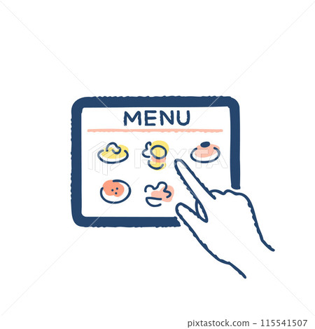Self-ordering via order panel and touch panel Self-ordering via order panel and touch panel 115541507