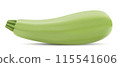 Vector drawing realistic 3d zucchini on white background. 115541606