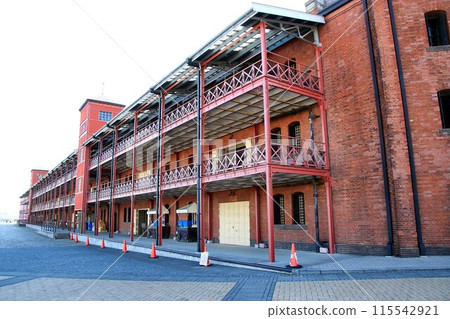 A bonded warehouse built by the Meiji government at Yokohama Shinko Wharf... [Yokohama Red Brick Warehouse] 115542921