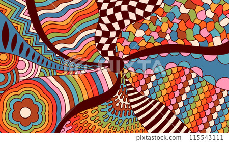 Abstract hippie decor. Abstract hippie decor. 115543111