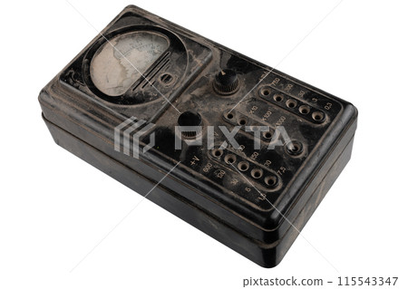 vintage ancient voltammeter vintage ancient voltammeter 115543347