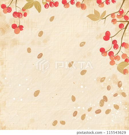 Tree with red fruit AI generated image 115543629