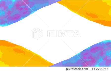 Colorful watercolor frame Colorful watercolor frame 115543933