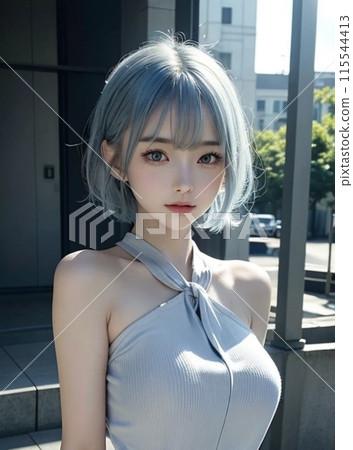 年輕的女士的肖像 115544413