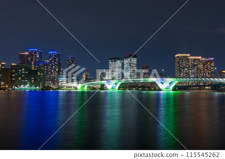 東京夜景 - 豐洲 Gururi 公園的風景 115545262
