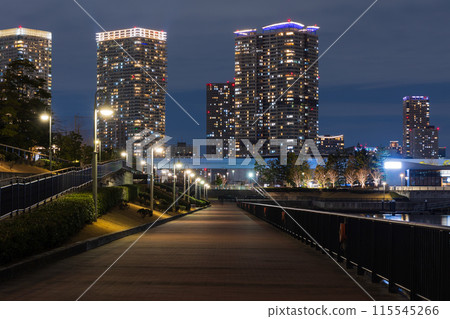 Tokyo night view Toyosu 115545266