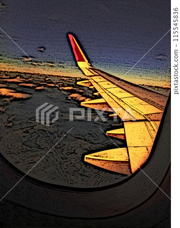 window, aircraft, airplane 115545836