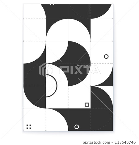 Tech Minimalism. Minimalistic data design. Visualizing information. Precision shapes and grid. 115546740