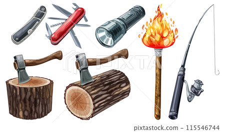 Outdoor Adventure Tools and Equipment 115546744