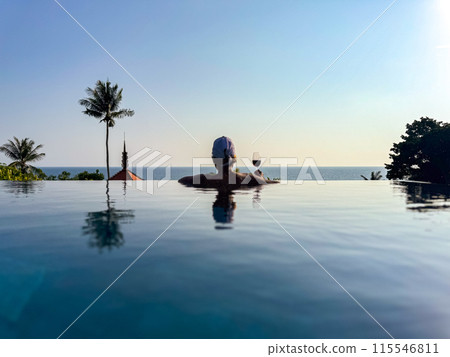 Pool villa in resort in trisara beach in Bang Tao, Phuket, Thailand Pool villa in resort in trisara beach in Bang Tao, Phuket, Thailand 115546811