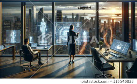 Future office scene 03 115546825