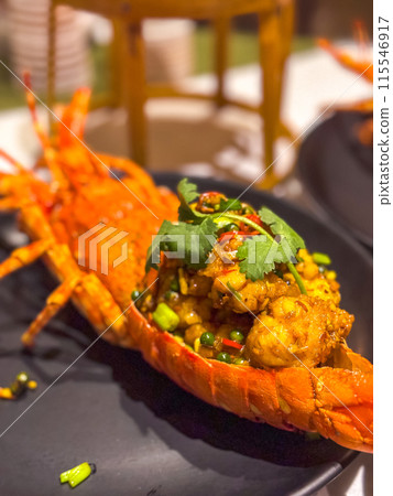 Restaurant bar on the beach in trisara beach in Bang Tao, Phuket, Thailand Restaurant bar on the beach in trisara beach in Bang Tao, Phuket, Thailand 115546917