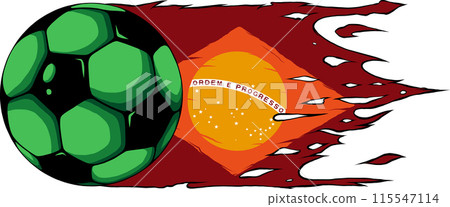 vector illustration of soccer ball isolated on white vector illustration of soccer ball isolated on white 115547114
