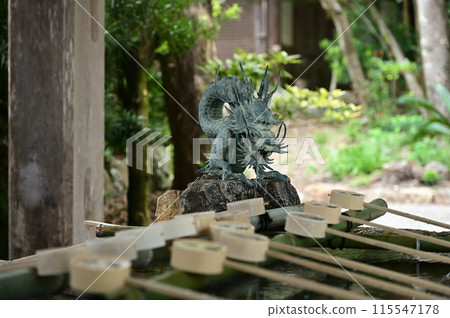 Chozuya (purification fountain) at Tosa Shrine 115547178