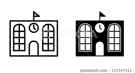 School icon vector design template 115547311