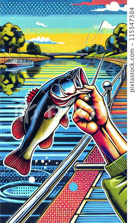 黑鱸魚抓住了 115547384