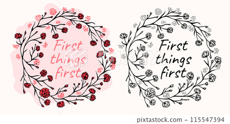Flower Wreath, First things first Flower Wreath, First things first 115547394