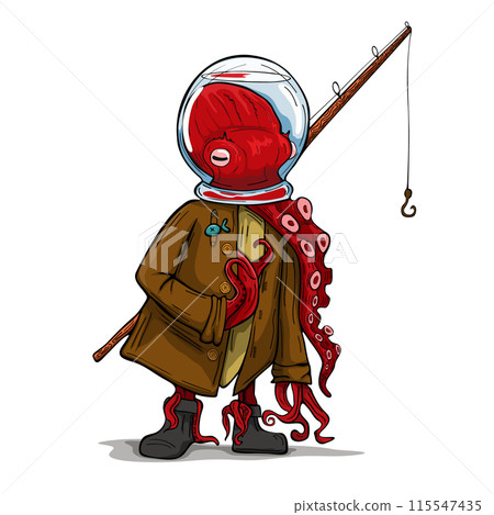 Octopus cartoon vector graphics Octopus cartoon vector graphics 115547435