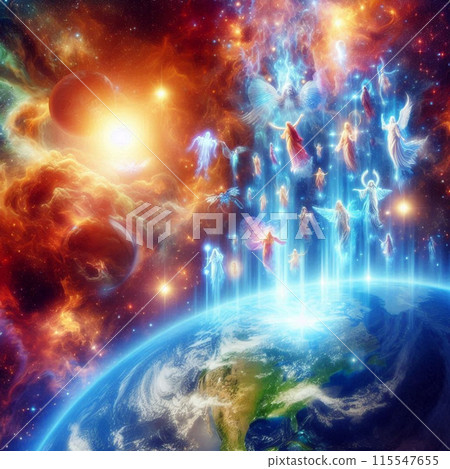 Ascending from earth  115547655