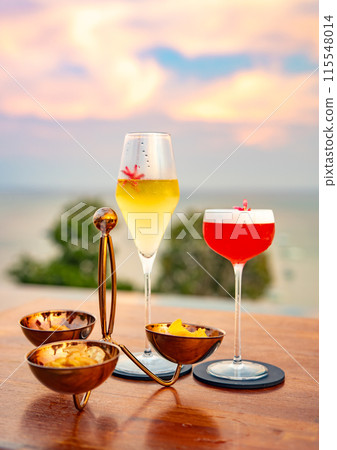Rooftop bar view in Ao Yon Yai beach in Phuket, Thailand Rooftop bar view in Ao Yon Yai beach in Phuket, Thailand 115548014