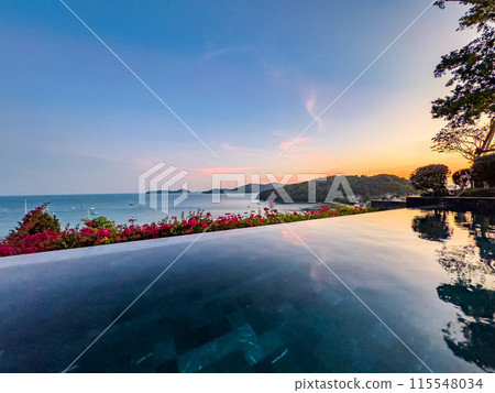 Pool view in Ao Yon Yai beach in Phuket, Thailand Pool view in Ao Yon Yai beach in Phuket, Thailand 115548034