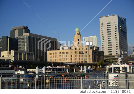 View of Yokohama Customs House from Yokohama Zo-no-hana Breakwater -1 View of Yokohama Customs House from Yokohama Zo-no-hana Breakwater -1 115548081