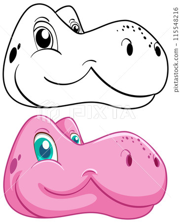 Cute Dinosaur Vector Illustration Cute Dinosaur Vector Illustration 115548216
