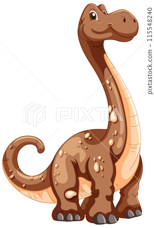 Happy Cartoon Dinosaur Illustration Happy Cartoon Dinosaur Illustration 115548240
