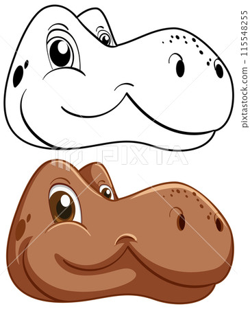 Cute Dinosaur Vector Illustration Cute Dinosaur Vector Illustration 115548255