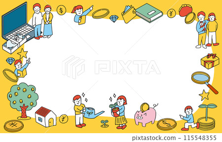 未來貨幣計劃、財務計劃插圖框架 115548355