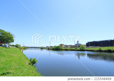 神奈川縣、橫濱市、綱島、鶴見川 神奈川縣、橫濱市、綱島、鶴見川 115548409