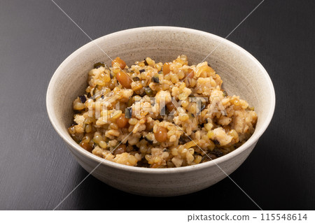 Shimabara natto miso and minced chicken meat miso Shimabara natto miso and minced chicken meat miso 115548614