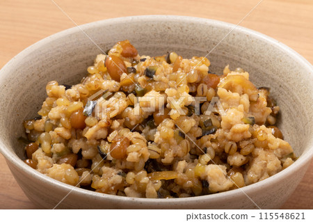 Shimabara natto miso and minced chicken meat miso Shimabara natto miso and minced chicken meat miso 115548621