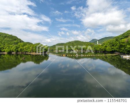 Scenery of Lake Muro, the reservoir lake of Muro Dam 115548701