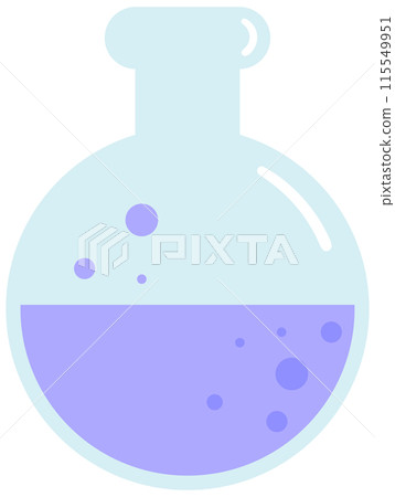 Cute back to school in Children Style Cartoon illustration test tube 115549951