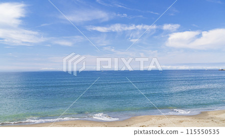 Beautiful scenery along the coast (Shichirigahama, Inamuragasaki, Koshigoe) (early summer with Mt. Fuji in view) 115550535
