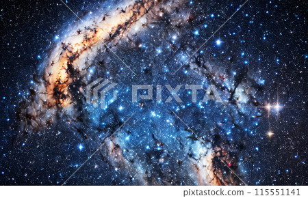 AI產生的影像，AI生成的影像，天體星雲在廣闊的太空中擴散 115551141