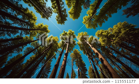 LowAngle View trees 115551177