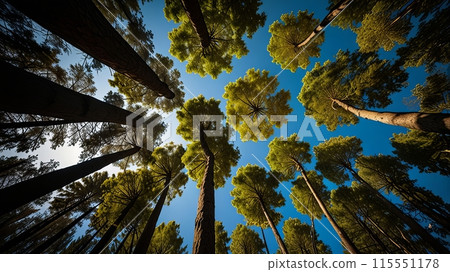 LowAngle View trees 115551178