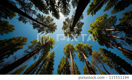 LowAngle View trees LowAngle View trees 115551194