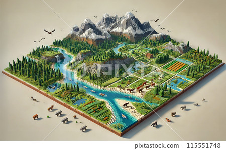 Minecraft-style nature Minecraft-style nature 115551748