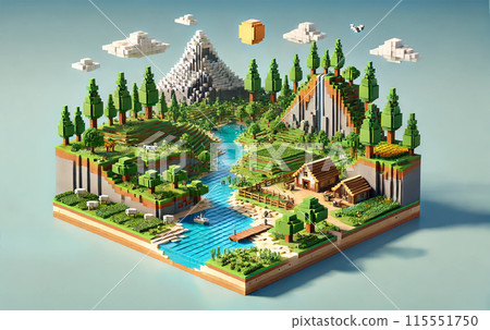 Minecraft-style nature Minecraft-style nature 115551750