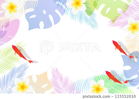 金魚夏季問候夏季背景 115552010