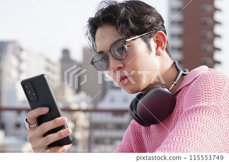 年輕男子的時尚肖像 年輕男子的時尚肖像 115553749