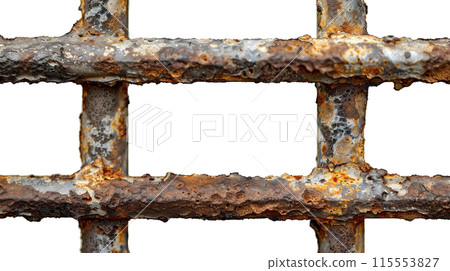 生鏽的鐵格柵 PNG 115553827