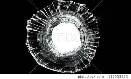 Black glass with holes, PNG 115553853