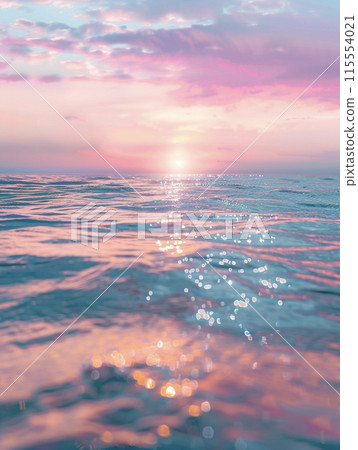 海上日落AI影像 115554021