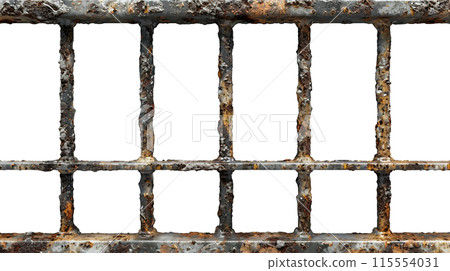 Rusty iron bars, PNG 115554031