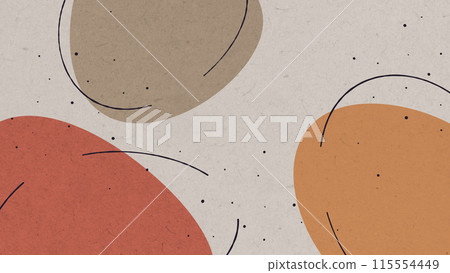 Doodle Background Pattern Abstract Colored Shapes 115554449